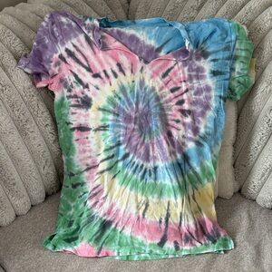 Women’s Victoria’s Secret  Spiral Tie-Dye Short Sleeve Tee